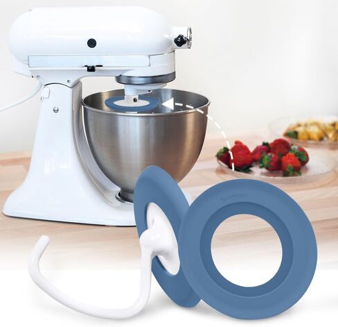 غطاء خطاف العجين من Sunsetbaby لخلاط أدوات المطبخ، يحافظ على نظافة الخلاط، يناسب جميع أشكال النوع C بقطر 3.74 بوصة/95 مم، خطافات خلاط حامل مساعد المطبخ (أزرق) in Saudi Arabia
