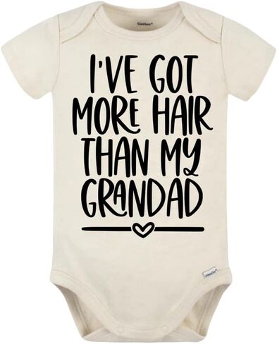 I've Got More Hair Than My Grandad Baby Bodysuit | Baby | Babies | Gift | humor in Saudi Arabia