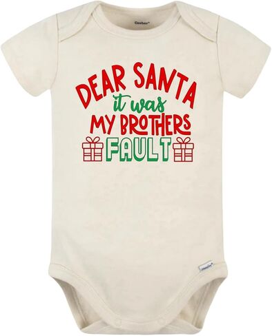 Christmas Baby Bodysuit - It Was My Brother's Fault in Saudi Arabia