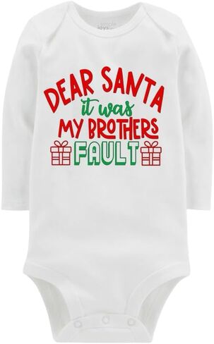 Christmas Baby Bodysuit - It Was My Brother's Fault in Saudi Arabia