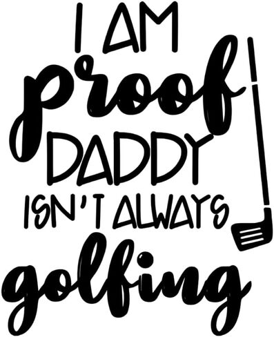 I am Proof Daddy Isn't Always Golfing Baby Bodysuit | Baby | Babies | Gift | humor in Saudi Arabia