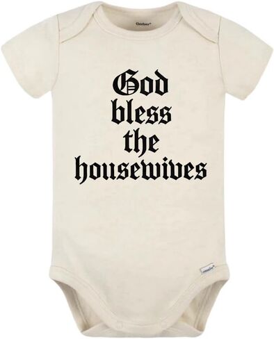 God Bless the Housewives Baby - Funny Gothic Bravo-Inspired Infant Bodysuit in Saudi Arabia