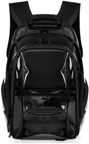 Daypack Clear Heavy Duty PVC Backpack With Reinforced Straps Multiple Pockets Large Bookbag school bag in Saudi Arabia