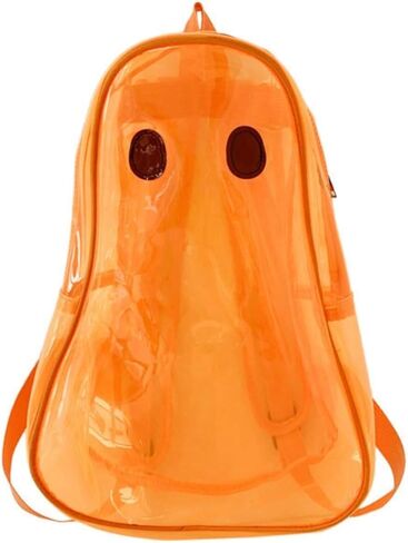 Daypack Halloween Novelty Cute Ghost Backpack Clear Transparent PVC Bag With Reinforced Strap school bag in Saudi Arabia