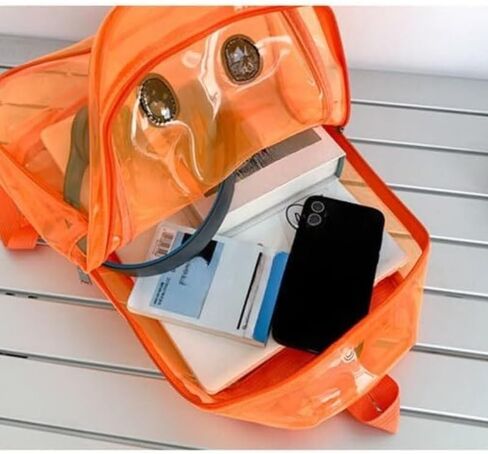 Daypack Halloween Novelty Cute Ghost Backpack Clear Transparent PVC Bag With Reinforced Strap school bag in Saudi Arabia