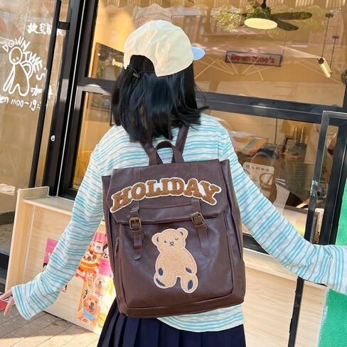 Daypack Brown Bookbags Travel Office Daypacks Fashion Laptop Business Waterproof Backpacks school bag in Saudi Arabia
