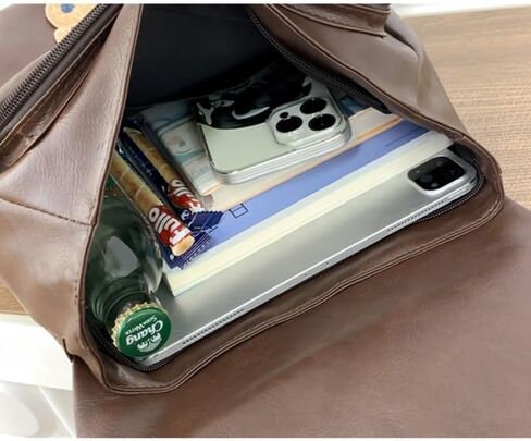 Daypack Brown Bookbags Travel Office Daypacks Fashion Laptop Business Waterproof Backpacks school bag in Saudi Arabia