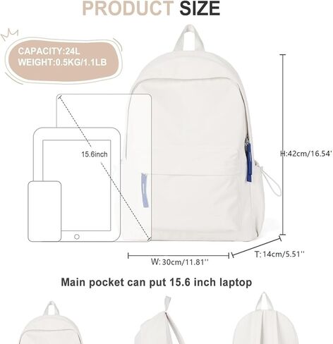 Daypack Student Backpacks Solid Color Daypack Big Lightweight And Good Looking School Book Bag school bag in Saudi Arabia