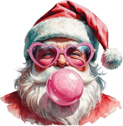 Retro Santa Baby Onesie – Bubblegum Santa Bodysuit Holiday Gift in Saudi Arabia