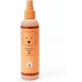 Waterless Pet Shampoo for Dogs & Cats – Dry Shampoo for Sensitive, Itchy Skin – Vegan, Cruelty-Free, Sulfate & Paraben Free – Sweet Honey Almond Scent – Made in USA by Purrfect Paws in Saudi Arabia