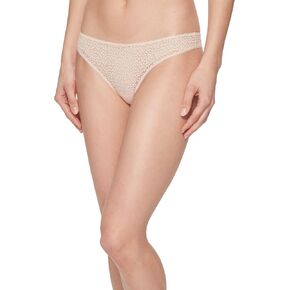 DKNY Women's Modern Lace Thong Panty, Black, X Large in Kuwait