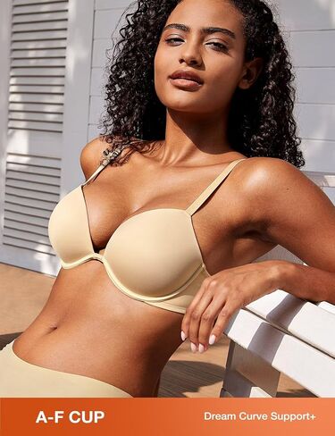 Deyllo Women’s Push Up Underwire Bra Super Padded T-Shirt Bra Add Two Cups in Saudi Arabia
