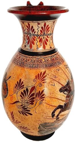Ancient Greek Vase Jar 36cm,Phaethon and Achilles with Pythia in Saudi Arabia
