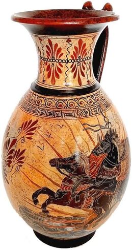 Ancient Greek Vase Jar 36cm,Phaethon and Achilles with Pythia in Saudi Arabia