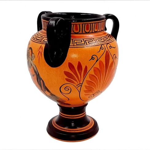 Ancient Greek Vase, Krater 17cm, Shows God Poseidon,Godess Aphrodite in Saudi Arabia