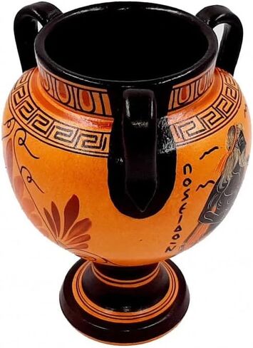 Ancient Greek Vase, Krater 17cm, Shows God Poseidon,Godess Aphrodite in Saudi Arabia