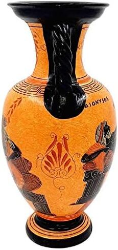 Greek Pottery Vase Amphora 26cm,Goddess Aphrodite and God Dionysus in Saudi Arabia