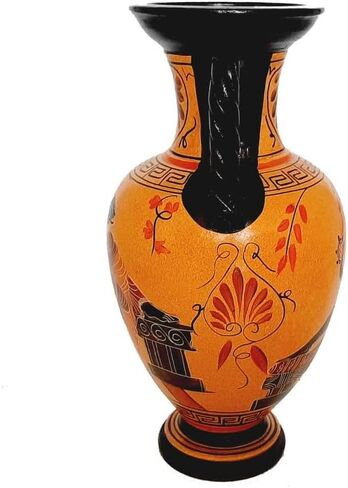 Greek Pottery Vase Amphora 26cm,Goddess Aphrodite and God Dionysus in Saudi Arabia