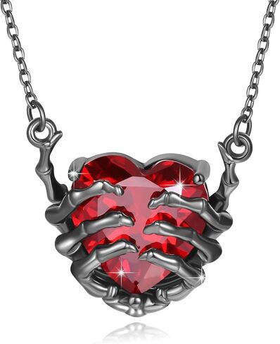 OHAYOO Skull Necklace 925 Sterling Silver Snake Pendant Gothic Skeleton Necklace Halloween Jewelry Gifts for Men Women in Saudi Arabia