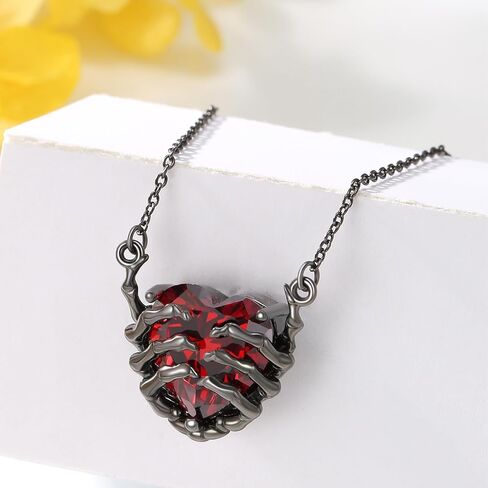 OHAYOO Skull Necklace 925 Sterling Silver Snake Pendant Gothic Skeleton Necklace Halloween Jewelry Gifts for Men Women in Saudi Arabia