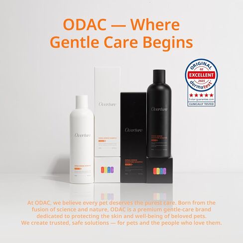 ODAC Derma Serene Shampoo, Korea Beauty Pet Skincare, Gentle, Skin Friendly with Winter Cherry Root & Korean Patchouli, Rich Lather & Herbal Freshness, for Dogs & Cats, 10.14 fl oz in Saudi Arabia