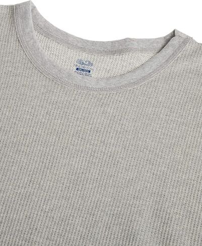 Fruit of the Loom Men's Waffle Weave Crew Neck Thermal Top, Medium, Natural in Kuwait