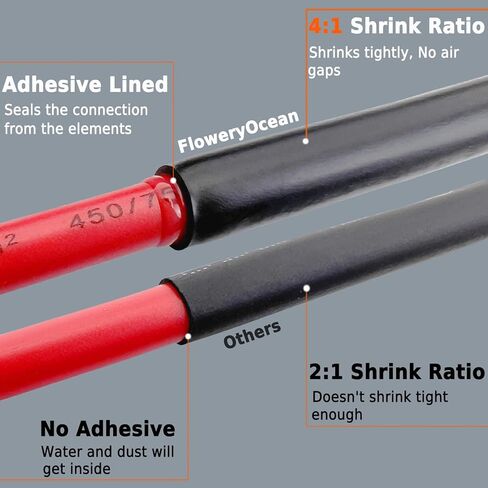 Heat Shrink Tubing Kit - 2:1 Shrink Ratio,328Pcs Wire Shrink Wrap Tubing and 300W Mini Heat Gun - for Shrink Wrapping, Wire and Cable Repair, Hand Crafts in Kuwait
