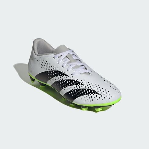 حذاء adidas Predator Accuracy.4 مرن بدون رباط أرضي أسود/أبيض/فريق شوك وردي للرجال 9، للنساء 10 متوسط in Saudi Arabia