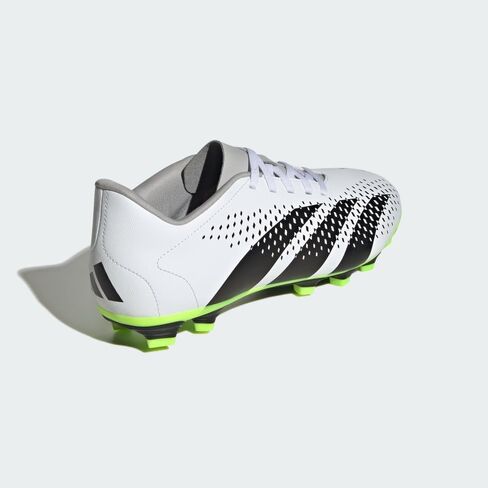حذاء adidas Predator Accuracy.4 مرن بدون رباط أرضي أسود/أبيض/فريق شوك وردي للرجال 9، للنساء 10 متوسط in Saudi Arabia