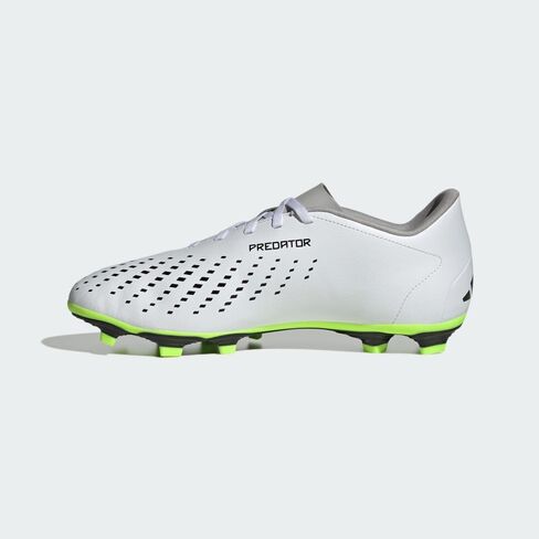 حذاء adidas Predator Accuracy.4 مرن بدون رباط أرضي أسود/أبيض/فريق شوك وردي للرجال 9، للنساء 10 متوسط in Saudi Arabia