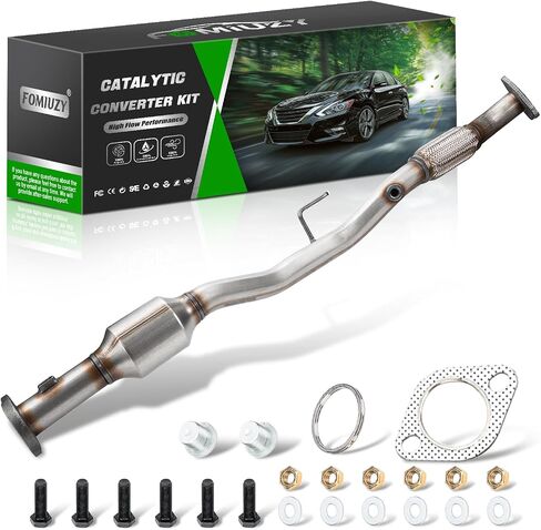 FOMIUZY High Flow Front Catalytic Converter Kit Direct-Fit Nissan Altima 2007 2008 2009 2010 2011 2012 2013 2.5L Replaces 674-933 140E2-ZX31E(EPA Compliant) in Kuwait