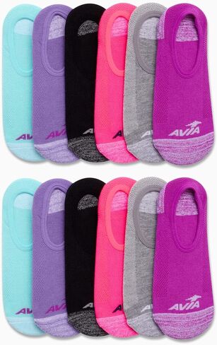 Avia Women's Cushioned No Show Socks (12 Pack) in Saudi Arabia