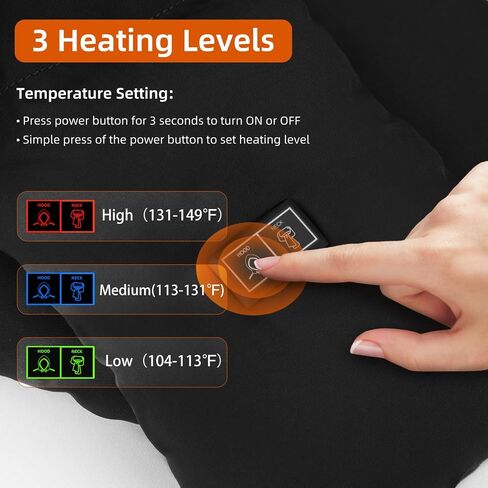Kercky Heated Scarf Electric Heating Warmer with 5000mAh Rechargeable Battery for Women Men, Heating Pad with Hidden Hooded in Saudi Arabia