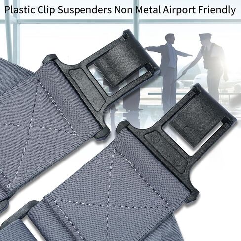 MELOTOUGH Outback Side Clip Trucker Suspenders/Perry Suspenders with 2inch Width Elastic in Kuwait