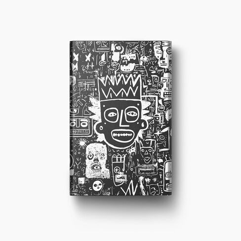 ÖGON -DESIGNS- Slider Card Holder Aluminum RFID Blocking Card Holder - Automatic Slim Minimalist Wallet Original for Men and Women, Keith Haring Color Print, Taille unique, Minimalist in Kuwait