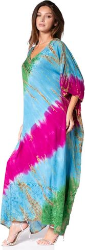 فستان Sakkas Catia النسائي بوهو كاجوال طويل ماكسي قفطان قفطان غطاء LougeWear in Saudi Arabia