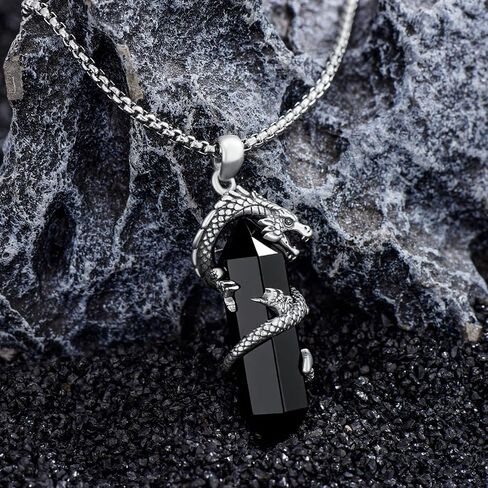 Dragon Necklace for Women Men 925 Sterling Silver Heart Crystal Dragon Pendant Necklace Dragon Jewelry Gift for Women Men Girls Dragon Lovers in Kuwait