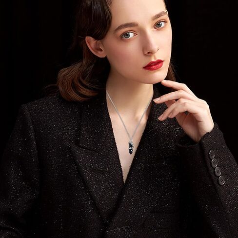 Dragon Necklace for Women Men 925 Sterling Silver Heart Crystal Dragon Pendant Necklace Dragon Jewelry Gift for Women Men Girls Dragon Lovers in Kuwait