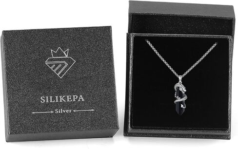 Dragon Necklace for Women Men 925 Sterling Silver Heart Crystal Dragon Pendant Necklace Dragon Jewelry Gift for Women Men Girls Dragon Lovers in Kuwait