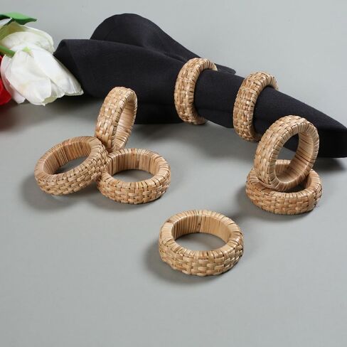 Goroly Home Home Handmade Multi Sequin Beaded Beaded Rings Set ، حلقات منديل مثالية لعيد الميلاد ، عيد الشكر ، الأحداث ، التجمعات العائلية ، الاستخدام اليومي - قم بتعيين طاولتك بأسلوب - 4 حزمة Red Multi in Kuwait