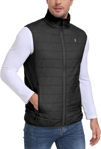 Little Donkey Andy Men's Lightweight Puffer Vest, Packable Sleeveless Jacket for Hiking Ski Walking in Saudi Arabia