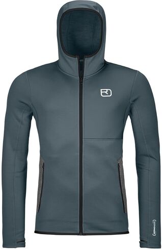 سترة Ortovox الرجالية من الصوف بغطاء للرأس I Merino Fleece، سترة معزولة لجولات التزلج، وFreeride ورياضات الريف in Saudi Arabia