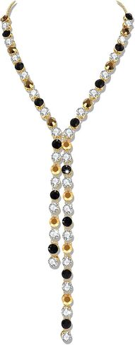 Independent Day Necklace Red White Blue Crystal Necklace Long Y Necklace for Women Girls 4th of July Necklace Patriotic Parade Favors Decorations Crystal Jewelry Collection in Kuwait