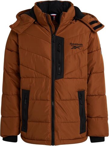 Reebok Boys' Winter Jacket - Heavyweight Quilted Puffer Parka Coat - Insulated Ski Jacket for Boys (8-20) in Saudi Arabia