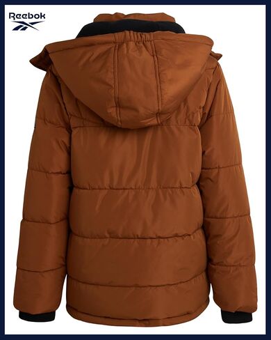 Reebok Boys' Winter Jacket - Heavyweight Quilted Puffer Parka Coat - Insulated Ski Jacket for Boys (8-20) in Saudi Arabia