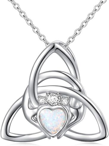 FLYOW 925 Sterling Silver Celtic Jewelry Witches Knot Pendant Adjustable Y Shaped Lariat Necklace for Women in Saudi Arabia