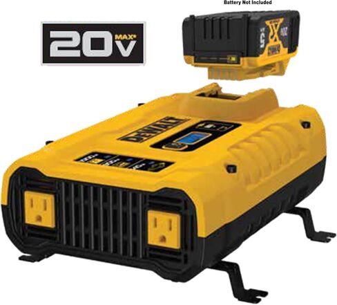 DEWALT DXAEPI140 محول الطاقة 140 واط محول السيارة: مخرج طاقة 12 فولت تيار مستمر إلى 120 فولت تيار متردد مع منافذ USB مزدوجة 3.1 أمبير in Saudi Arabia
