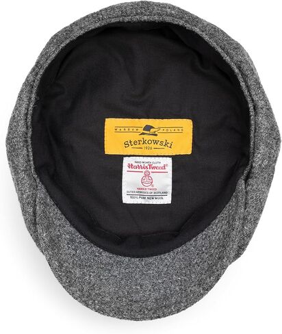 Sterkowski Shelby Cap | 100% Harris Tweed Newsboy Cap for Men | 8 Panel Peaky Style Hat in Saudi Arabia