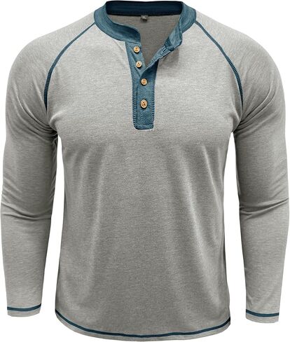 Henley Shirt Men's Summer Classic Cotton Short Sleeve Button T Shirt Casual Shirts in Saudi Arabia