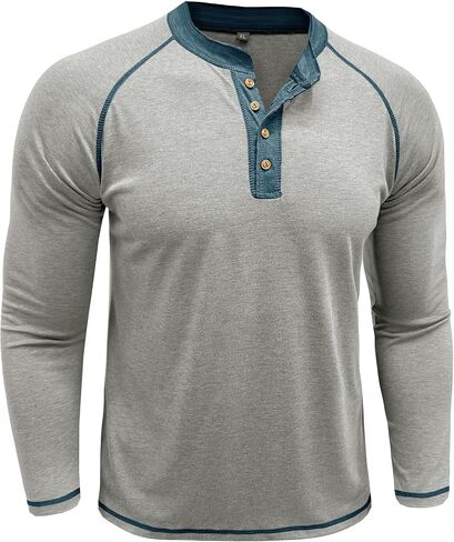 Henley Shirt Men's Summer Classic Cotton Short Sleeve Button T Shirt Casual Shirts in Saudi Arabia
